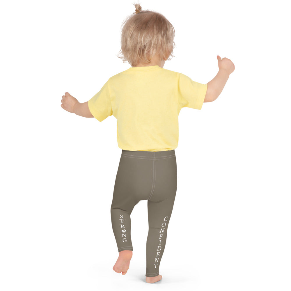 Tan “Strong and Confident” Leggings Kids 2-7