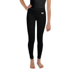 Load image into Gallery viewer, Black “Strong and Confident” Leggings Youth 8-14
