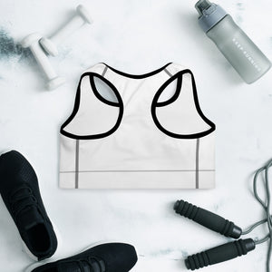 White Worker Outer Padded Sports Bra