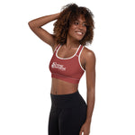 Load image into Gallery viewer, Red Strong Confident Living Sports Bra
