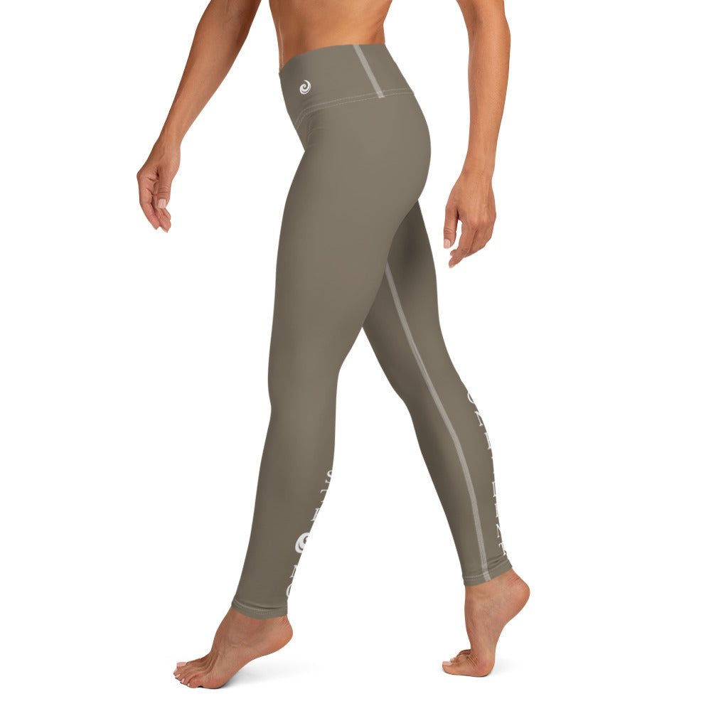 Tan “Strong and Confident” Leggings