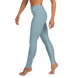 Blue “Strong and Confident” Leggings