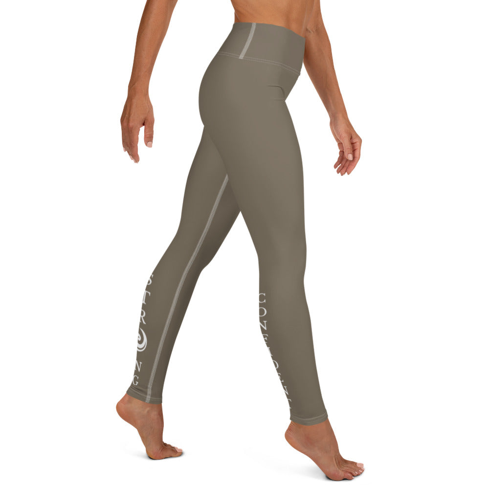 Tan “Strong and Confident” Leggings