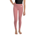 Load image into Gallery viewer, Pink “Strong and Confident” Leggings Youth 8-14
