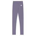 Load image into Gallery viewer, Purple “Strong and Confident” Leggings Youth 8-14
