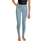 Load image into Gallery viewer, Blue ‘Strong and Confident” Leggings Youth 8-14
