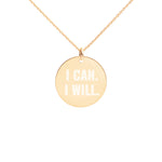 Load image into Gallery viewer, Engraved I Can I Will Necklace
