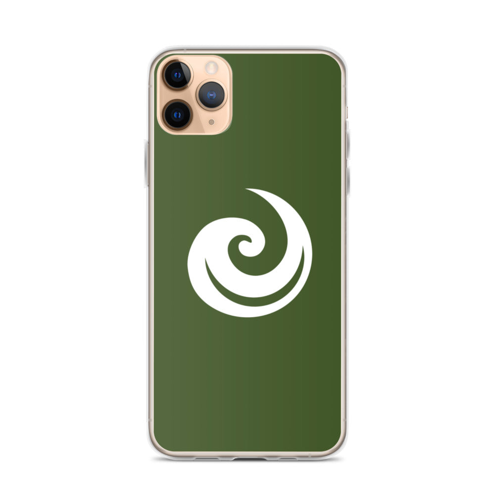 Green iPhone SCL Upspiral Logo Case