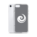 Load image into Gallery viewer, Grey iPhone SCL Upspiral Logo Case
