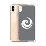 Load image into Gallery viewer, Grey iPhone SCL Upspiral Logo Case
